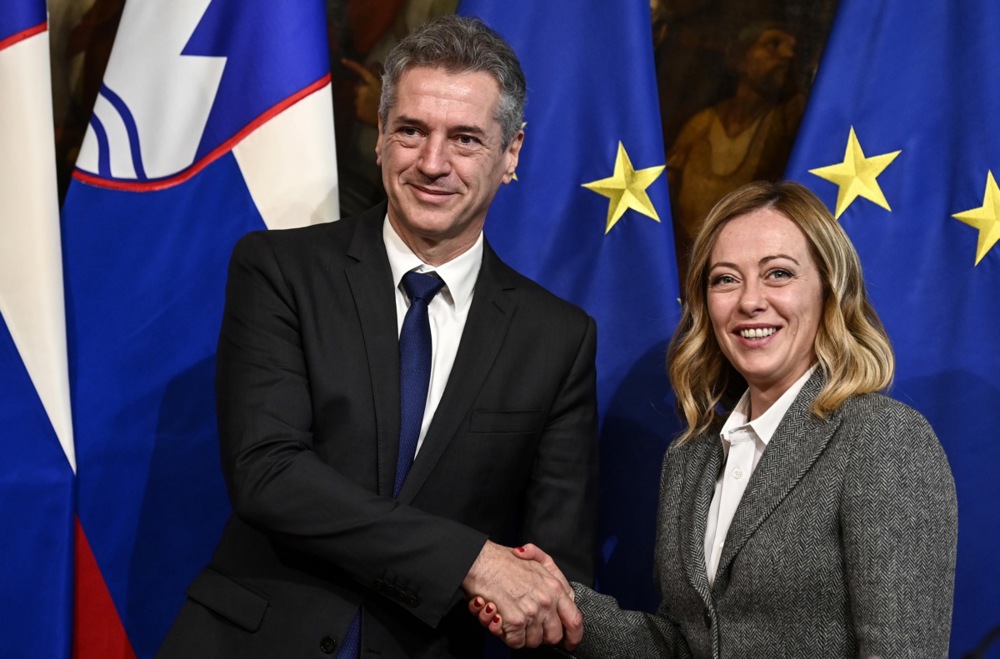 Slovenian Premier Robert Golob visits Italy