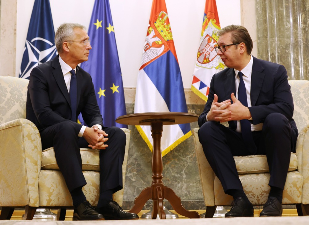 NATO Secretary General Jens Stoltenberg visits Belgrade