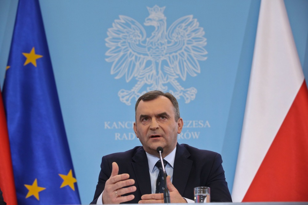 Polish Minister of Treasury Wlodzimierz Karpinsk