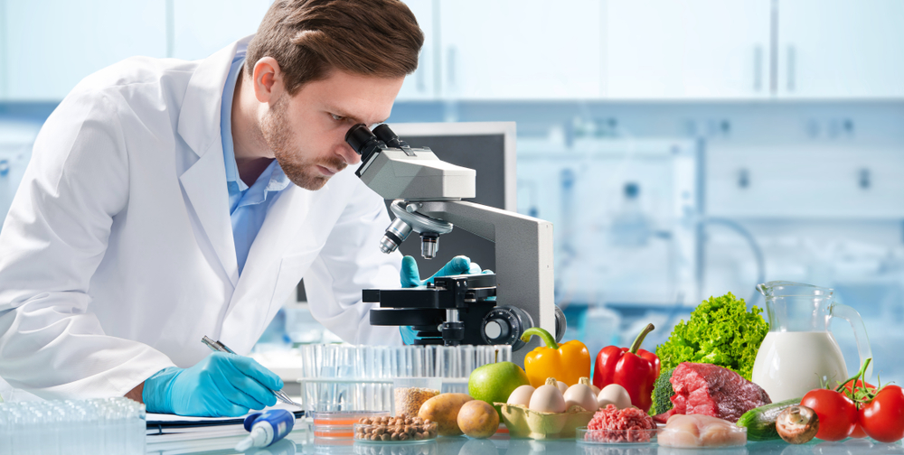 Food,Quality,Control,Expert,Inspecting,Specimens,Of,Groceries,In,The
