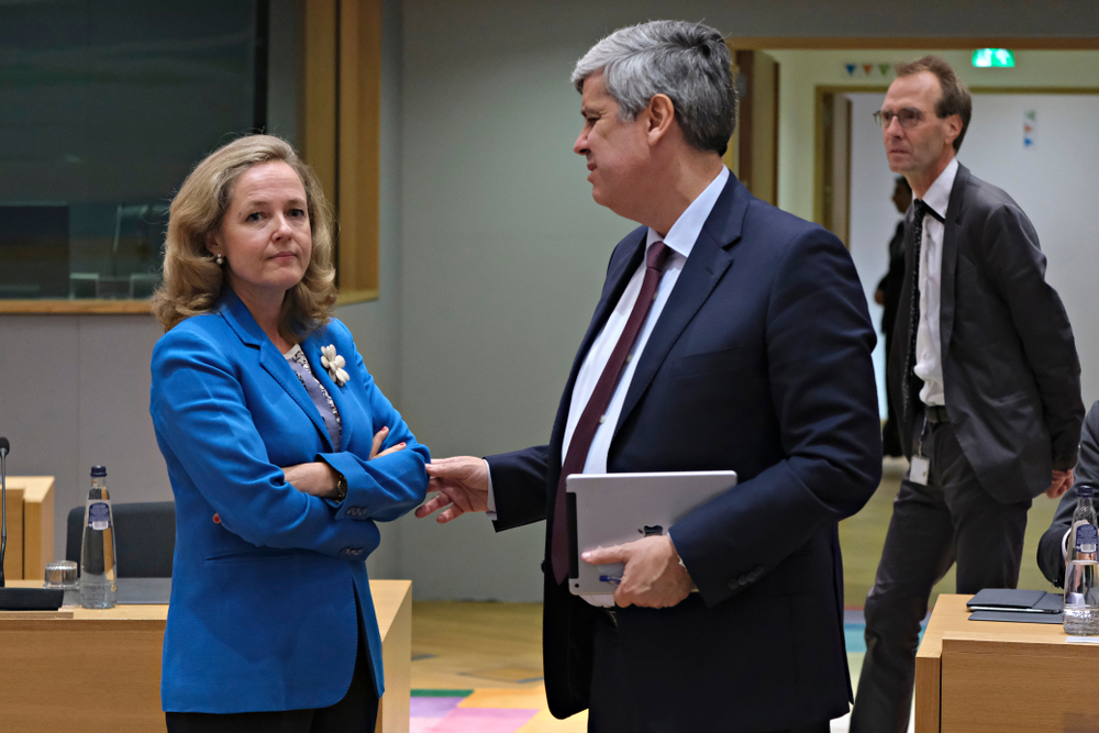 Brussels,,Belgium.,8th,July,2019.,Spanish,Finance,Minister,Nadia,Calvino