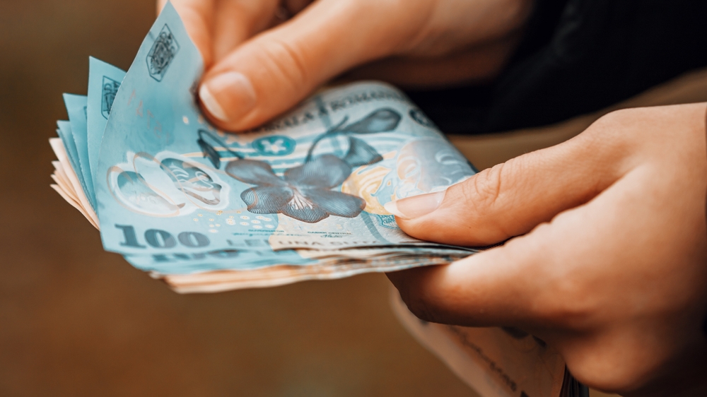 Romanian,Lei,Currency,Banknote.,Ron,Money,European,Currency