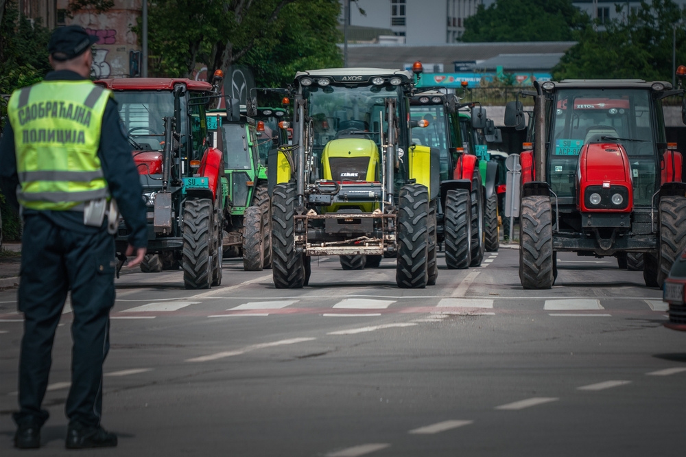 Protests,Of,Farmers,(agricultural,Producers),In,Serbia.,The,Road,Is