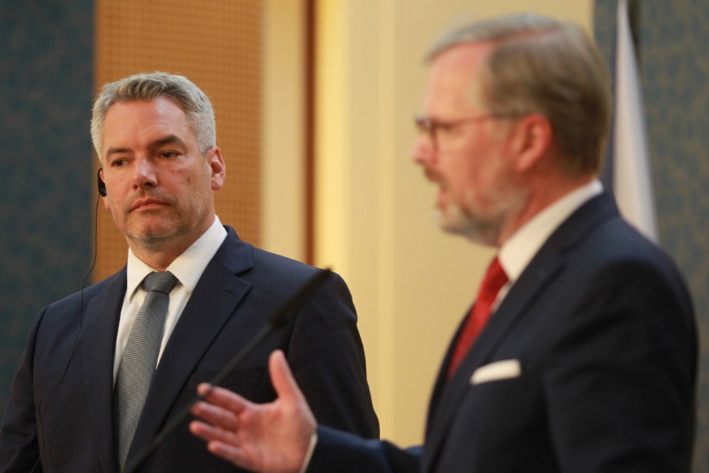 Austrian Chancellor Nehammer in Prague