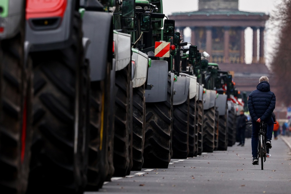 German farmers protest in Berlin