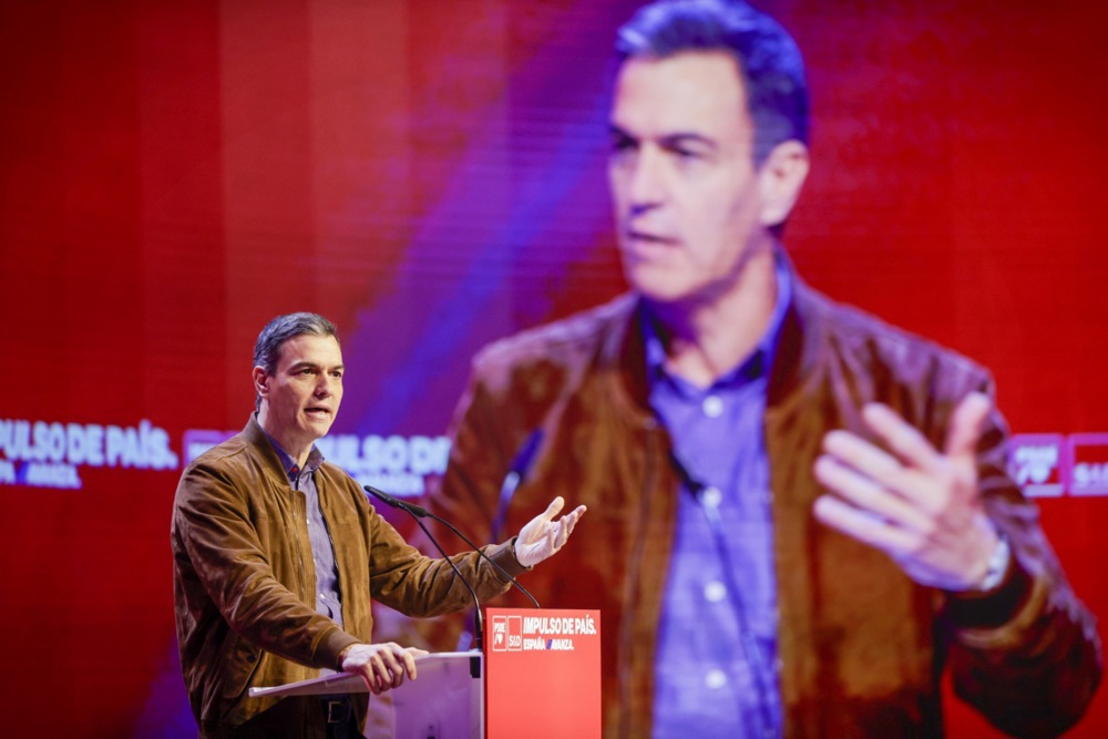 Spanish  Prime Minister attends closing ceremony of Socialist Party Convention in A Coruna