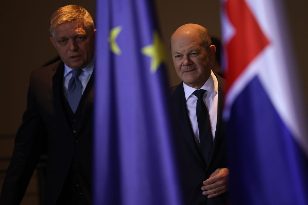 Slovakia’s Prime Minister Robert Fico visits Berlin