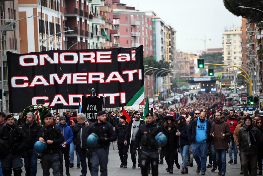 CasaPound demonstration in Rome