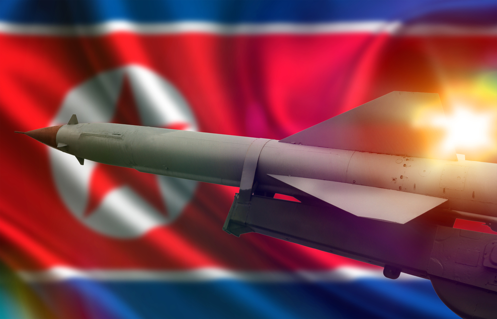 Weapons,Of,Mass,Destruction.,Missiles,With,Warheads,,Stand,In,A