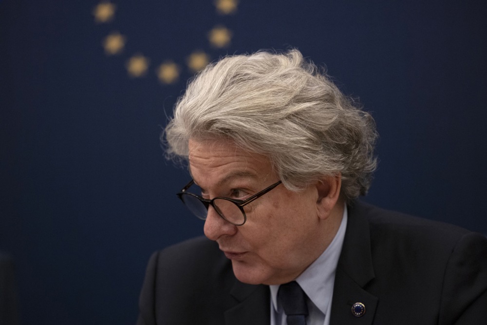 EU Commissioner Thierry Breton on offcial visit to China