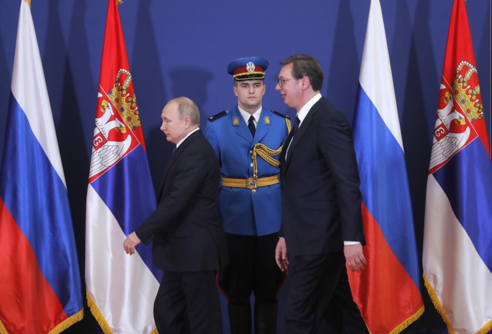 Russian President Putin visits Serbia