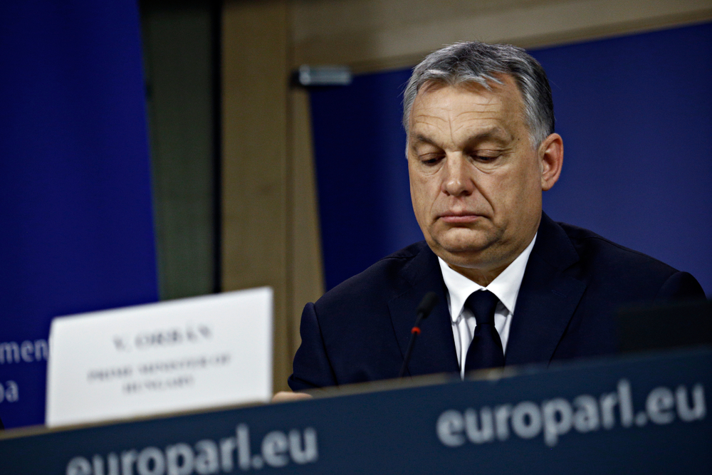 Brussels,,Belgium.,20th,March,2019.,Hungarian,Prime,Minister,Viktor,Orbangives