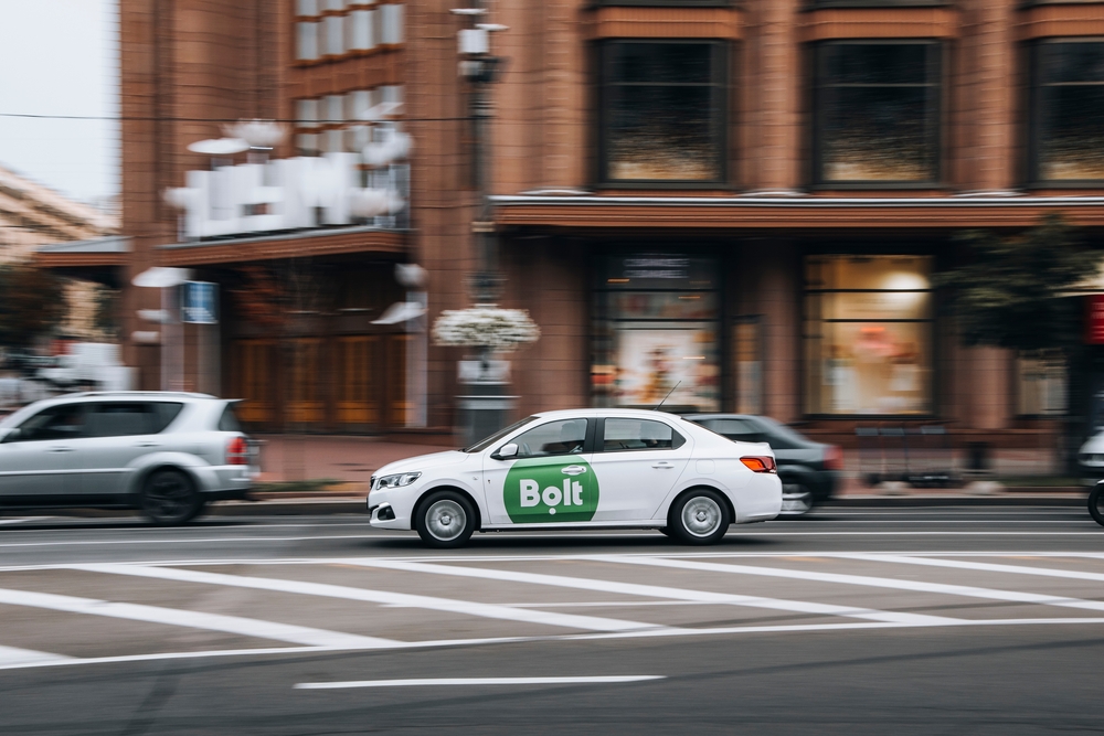 Ukraine,,Kyiv,-,2,June,2021:,White,Taxi,Bolt,Car