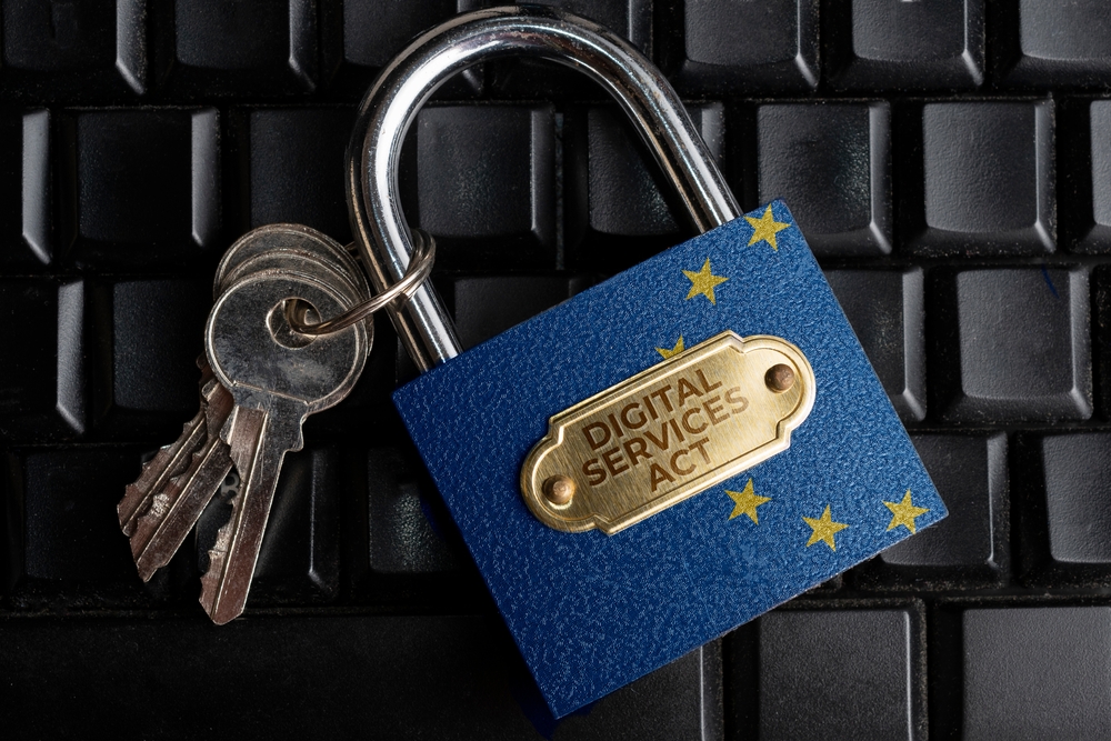 Digital,Services,Act,(dsa),Concept:,Lock,And,Keys,With,European