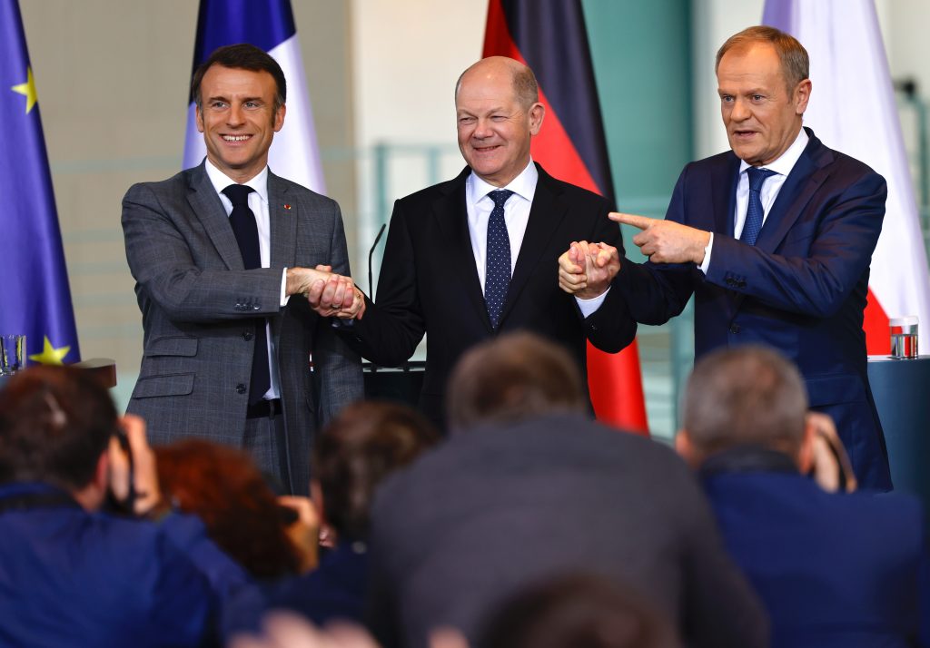 German Chancellor Scholz hosts leaders of the Weimar Triangle in Berlin