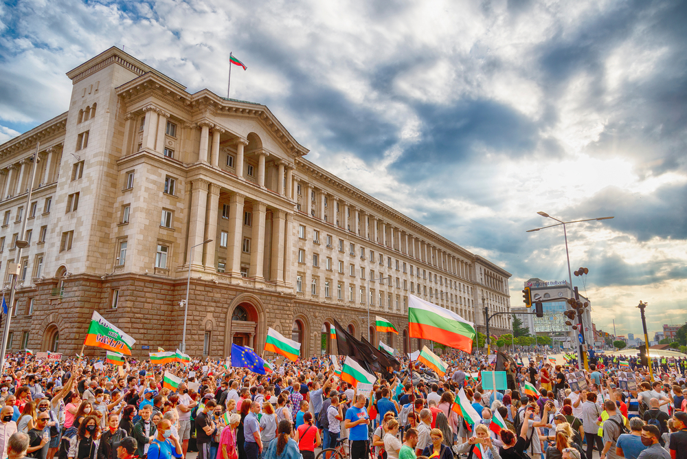 Sofia,,Bulgaria,-,July,14,,2020:,People,On,Protest,Asking