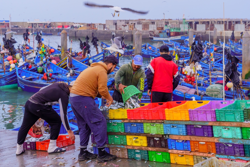 Essaouira,,Morocco,-,April,08,,2023:,Sunrise,Scene,Of,The