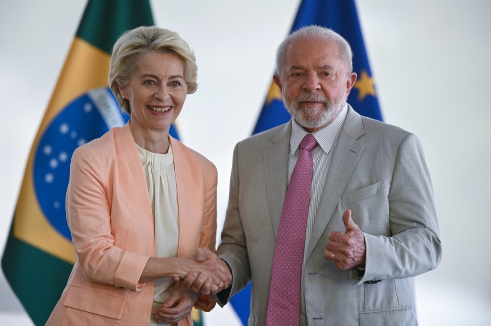 EU Commission president von der Leyen visits Brazil