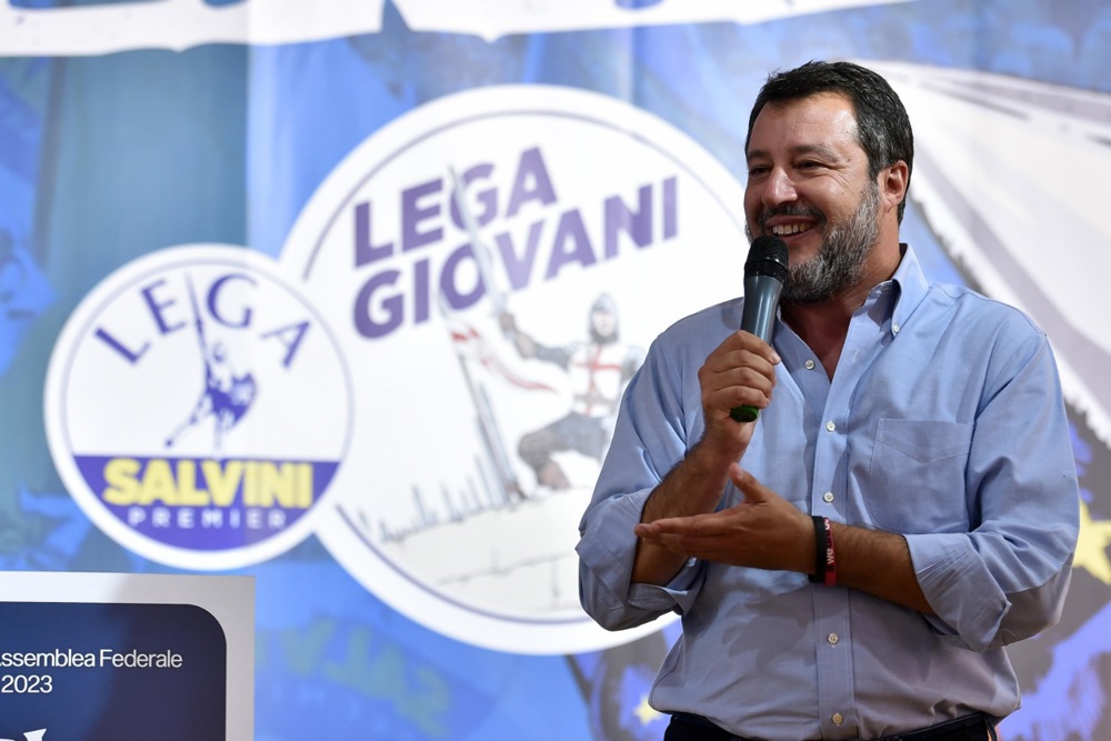 Lega Giovani party rally in Pontida