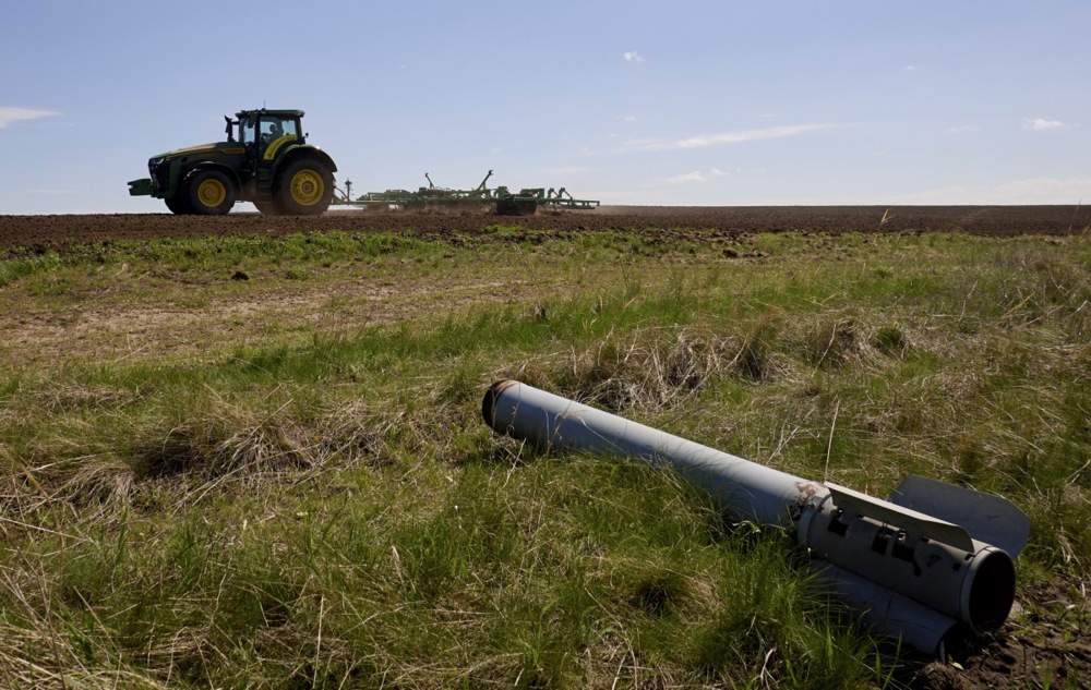 Farmers in Ukraine’s Kharkiv remove ammunition debris, prepare fields for sowing