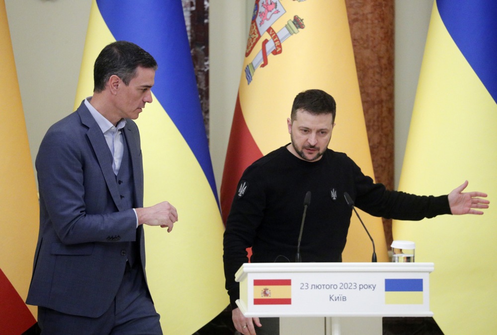 Spanish Prime Minister Pedro Sanchez visits Kyiv