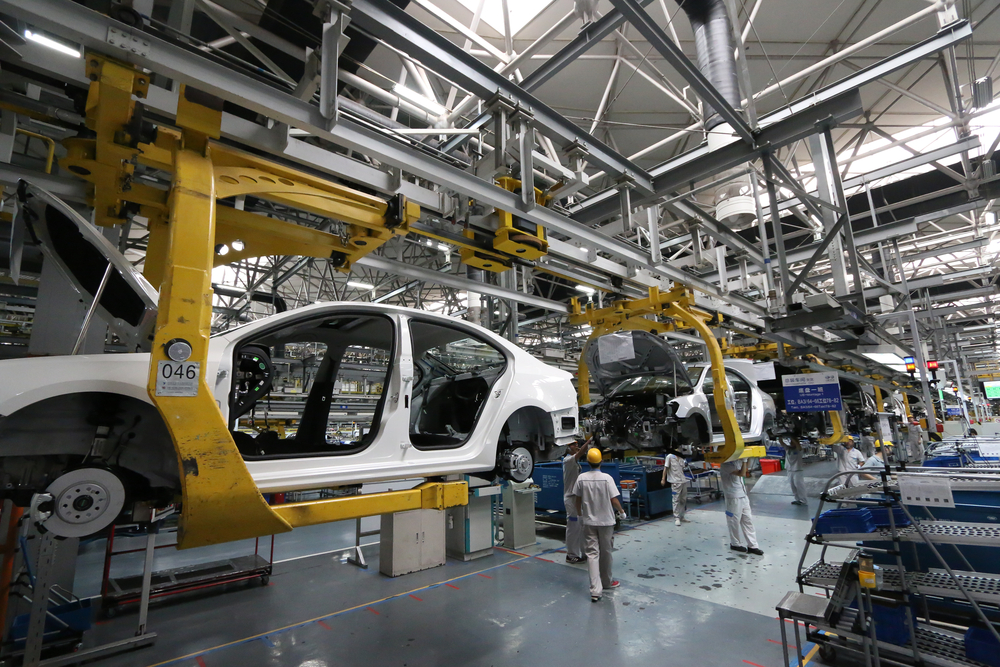Car,Assembly,Plant,In,Chengdu,,China,-,September,19,,2014.