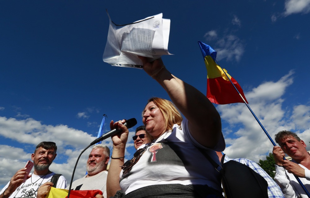 Anti government protest in Bucharest