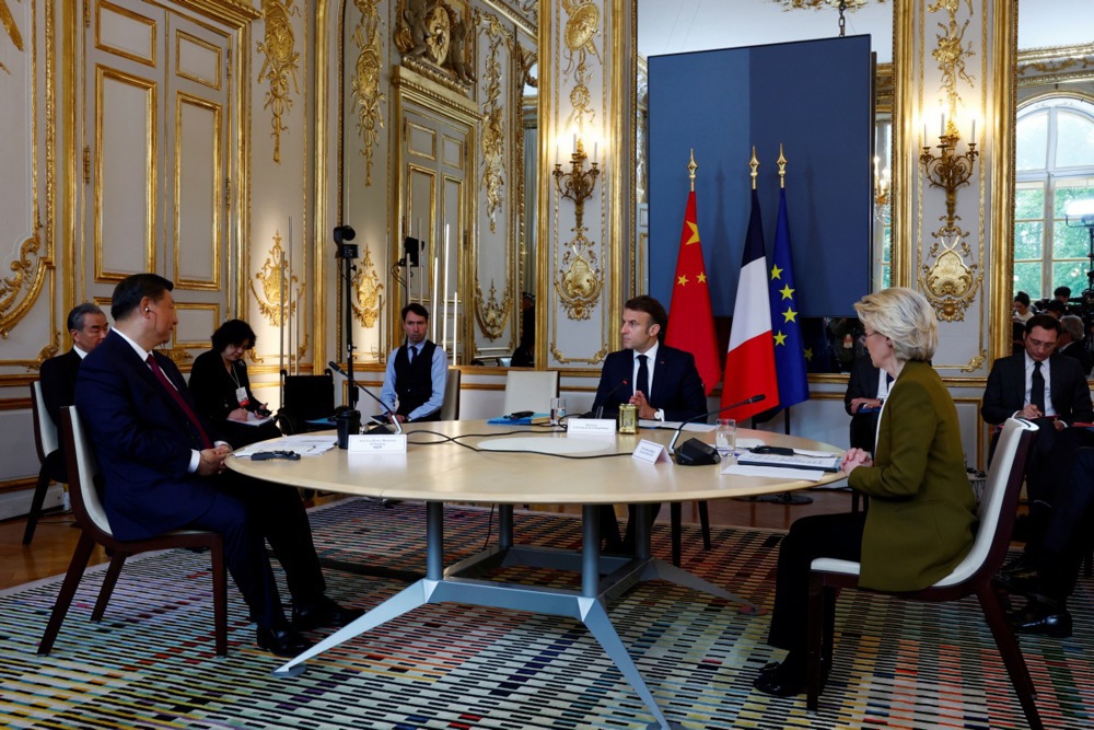 French President Macron receives Chinese President Xi Jinping for a State visit