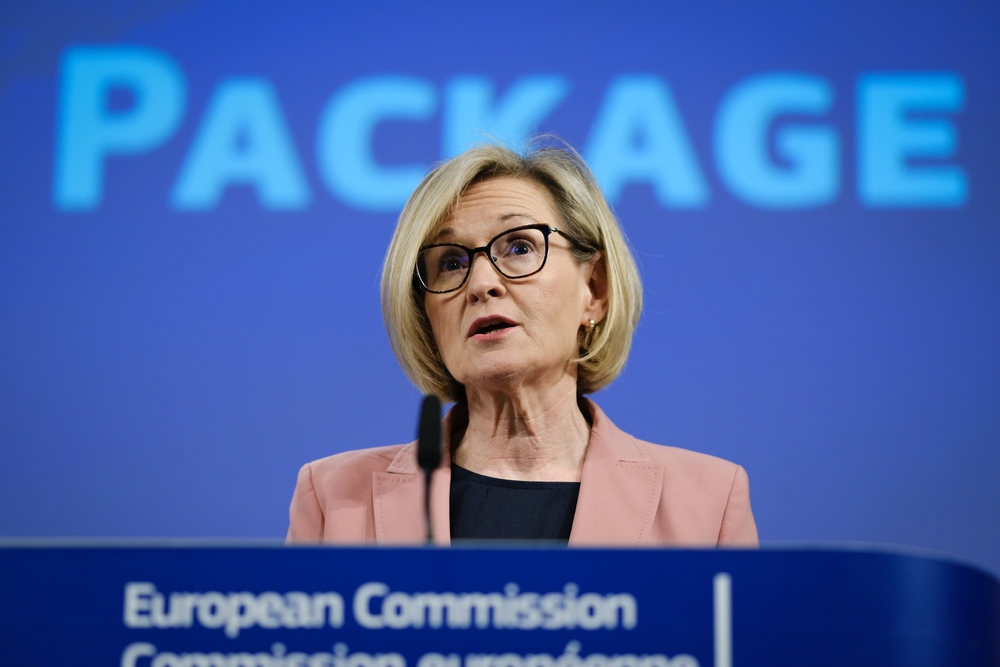 European,Commissionner,For,Financial,Services,Mairead,Mcguinness,Speaks,During,A