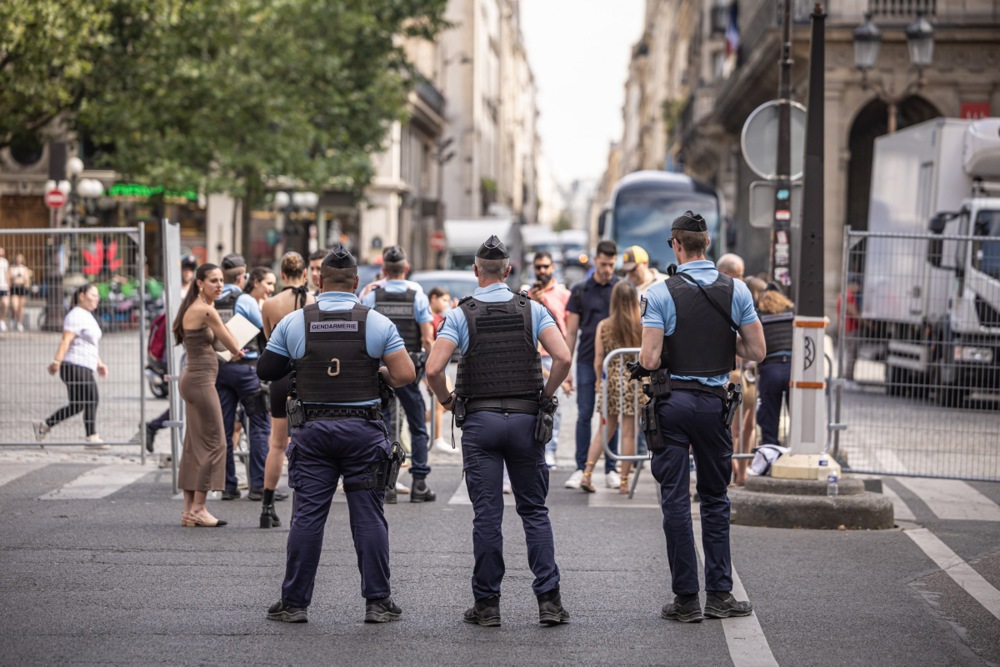 Preparations for the opening ceremony of the Paris 2024 Olympic Games