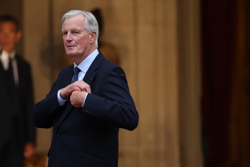 Handover ceremony for newly appointed French Prime minister Michel Barnier