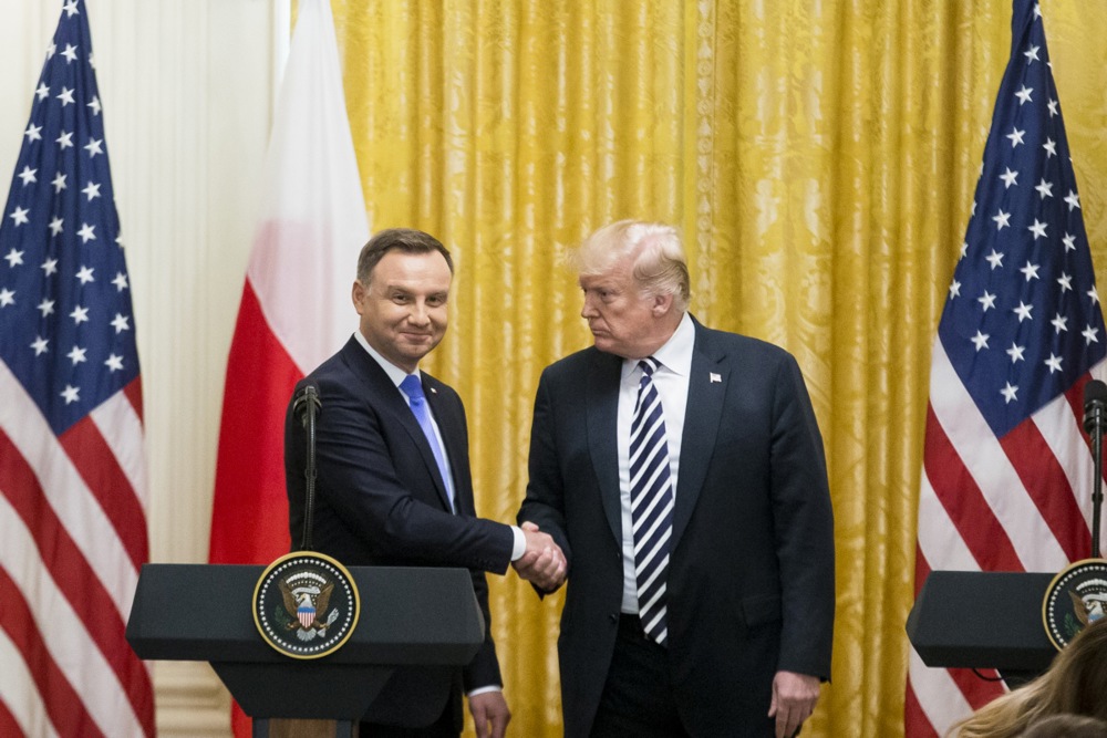 US President Donald J. Trump hosts President of the Republic of Poland Andrzej Duda at the White House