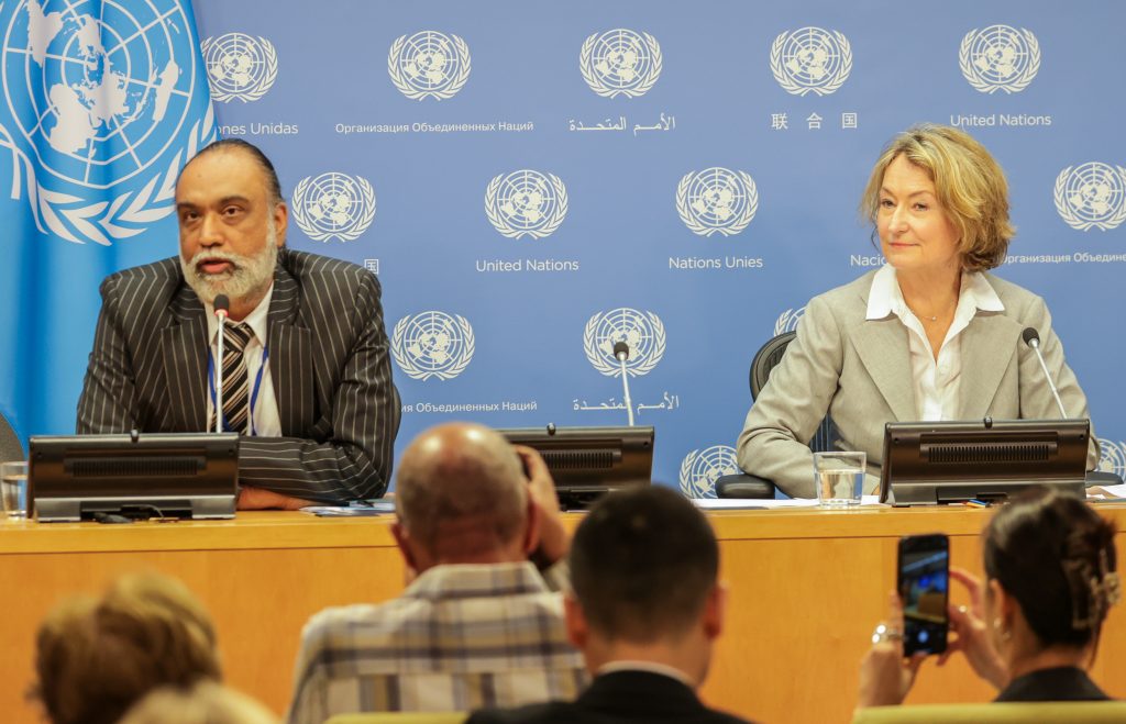 UN press briefing on artificial intelligence
