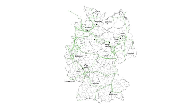 Deutschlands Wasserstoff-Kernnetz: Eine Abdeckung in Teilen