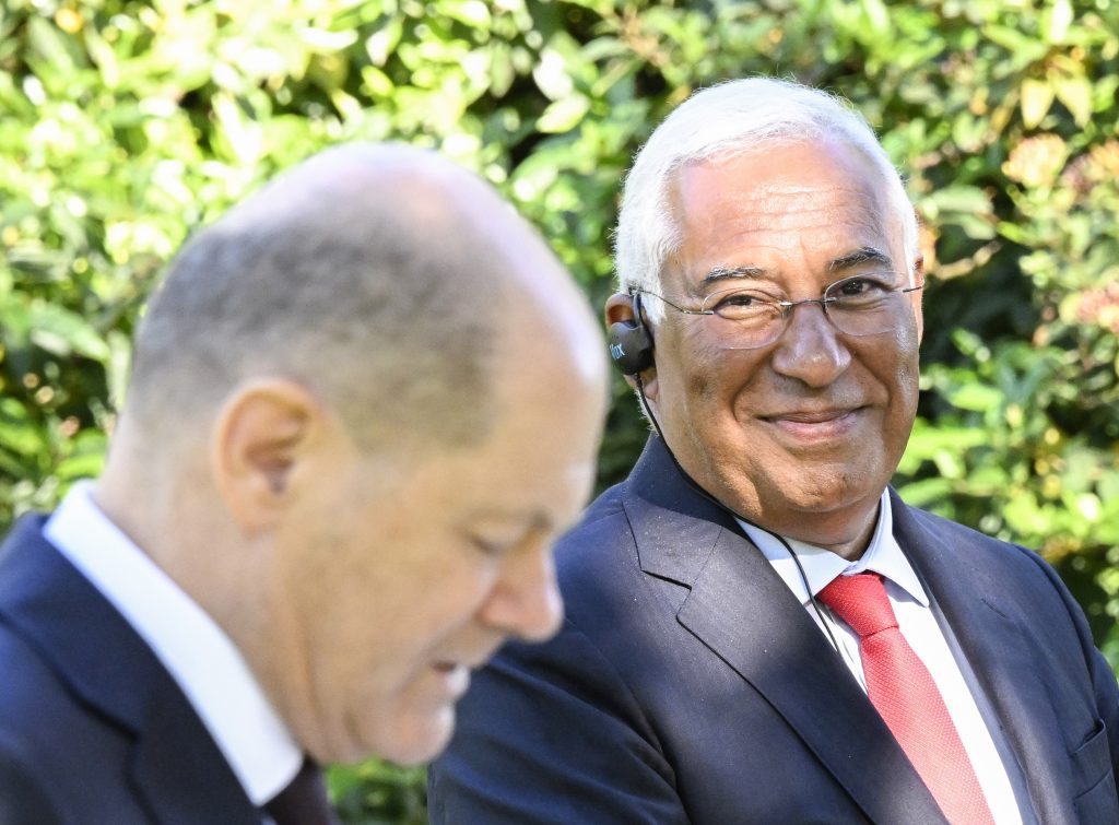 Portuguese Prime Minister Antonio Costa Receives the Chancellor Of Germany Olaf Scholz