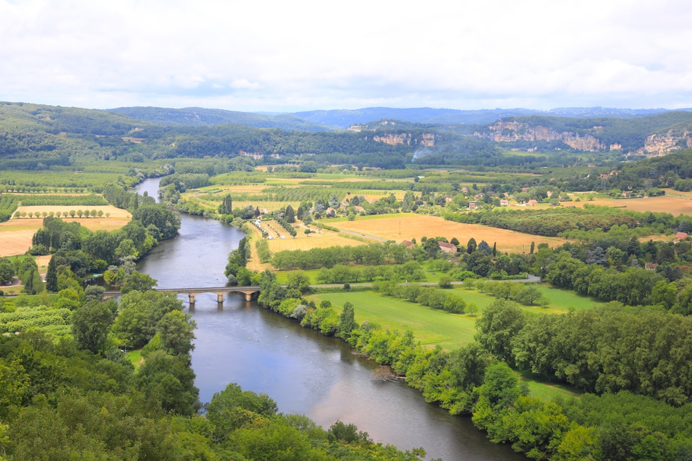 View,From,Domme,In,Département,Dordogne,,Nouvelle-aquitaine,,France