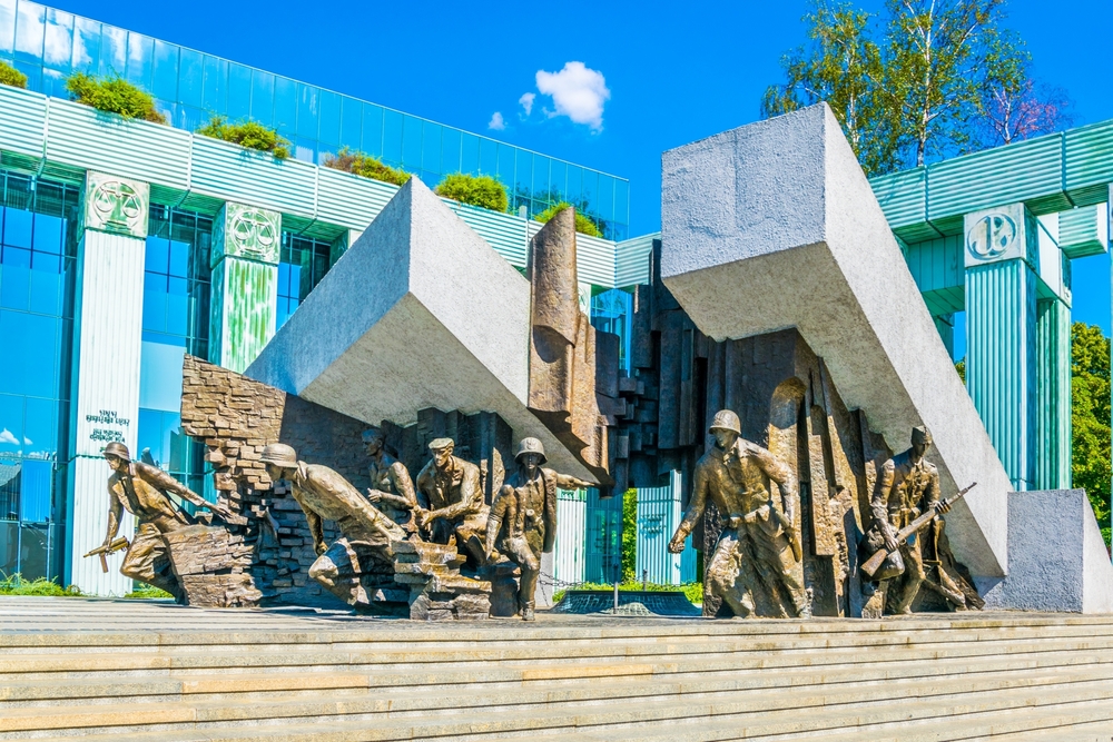 Warsaw,,Poland,,August,12,,2016:,Monument,Commemorating,The,Warsaw,Uprising