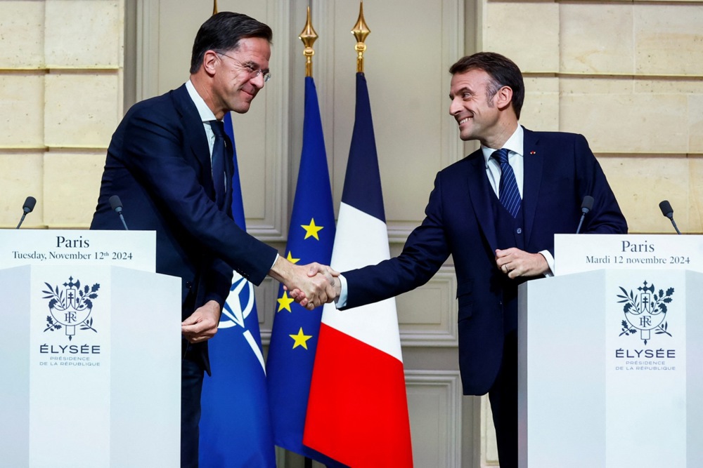 NATO Secretary General Rutte meets with French President Macron, in Paris