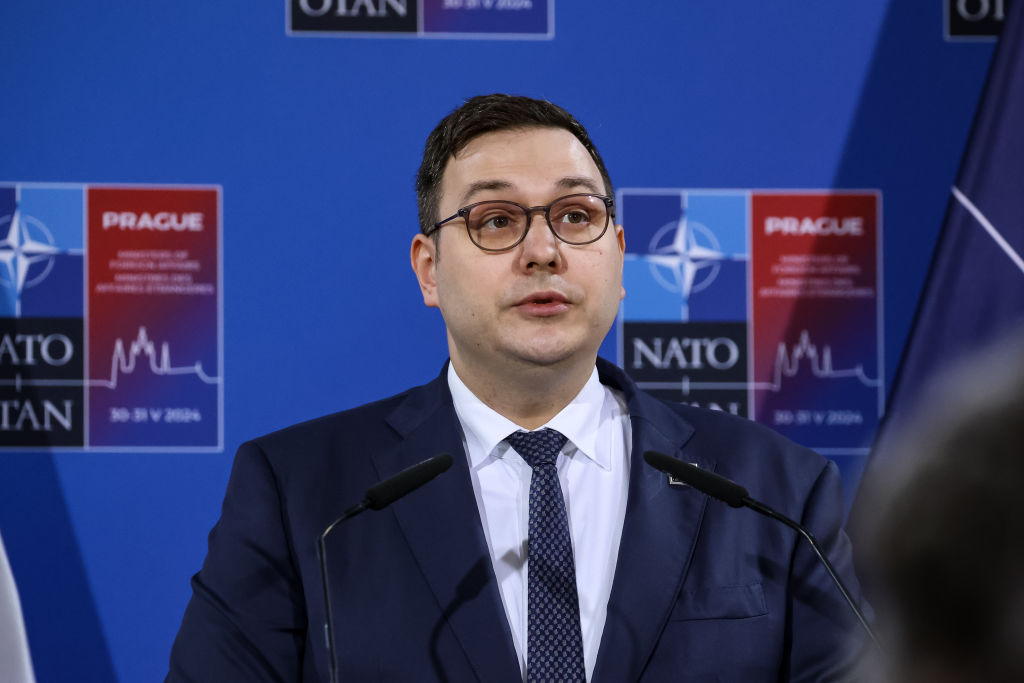 Jan Lipavský, Czech Minister of Foreign Affairs speaks to