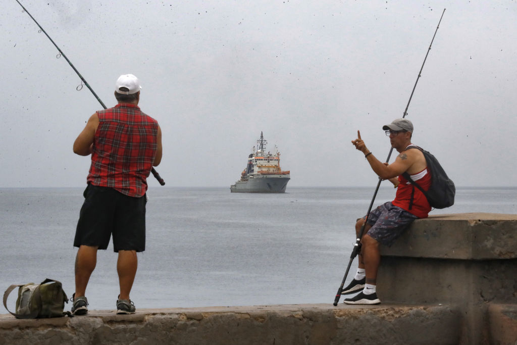 Russian warships arrive at the port of Havana, Cuba