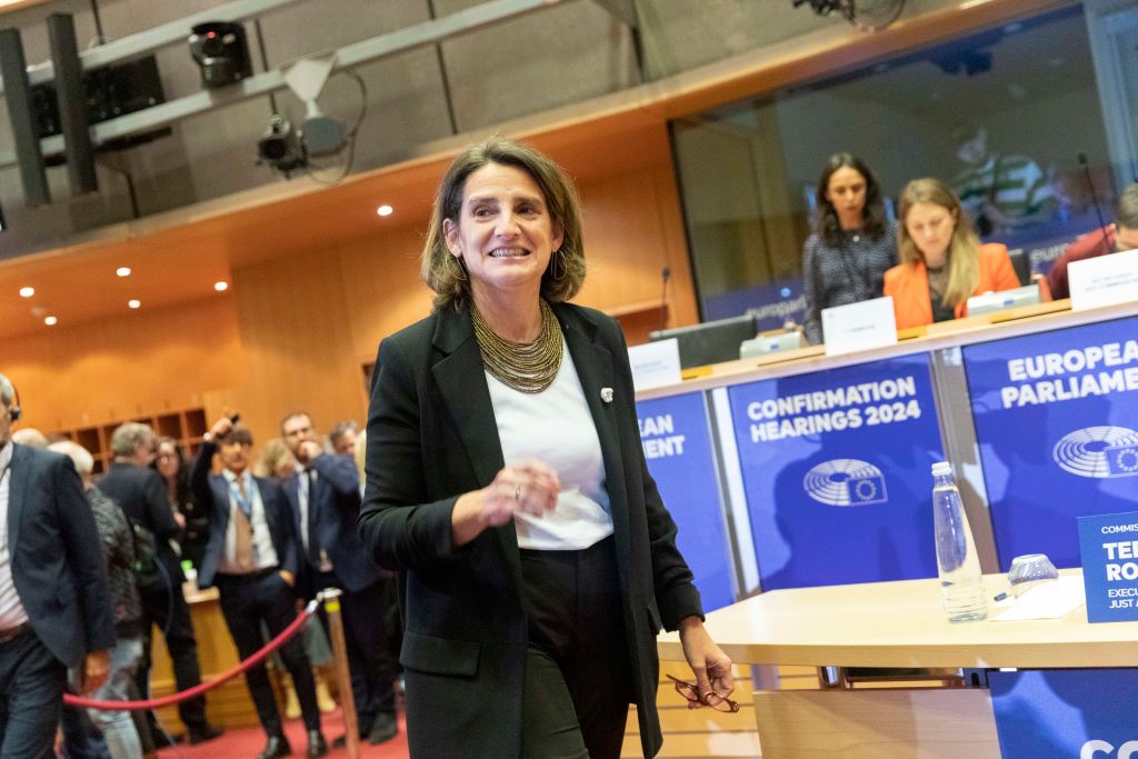 Teresa Ribera Speaks In Brussels To Confirm Her Candidacy To The European Commission