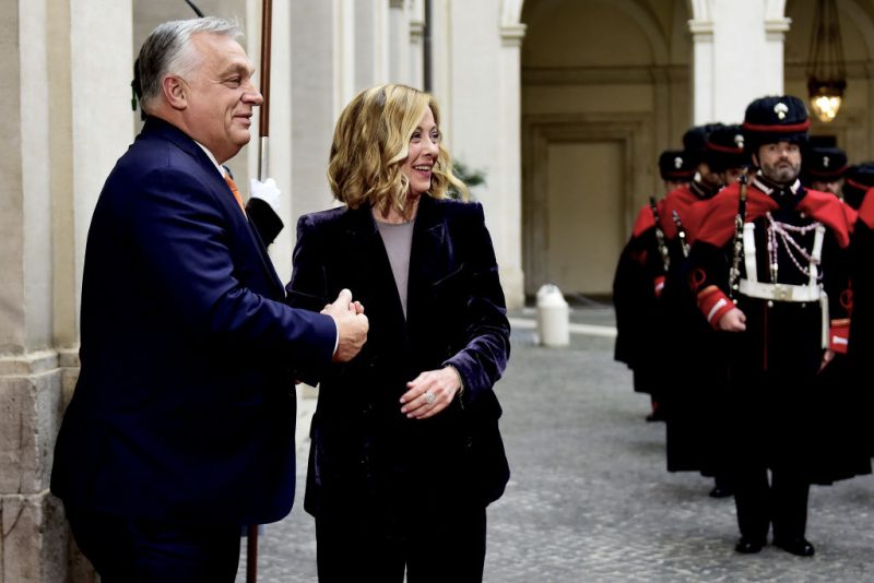 Meloni und Orbán stärken ihre Beziehungen