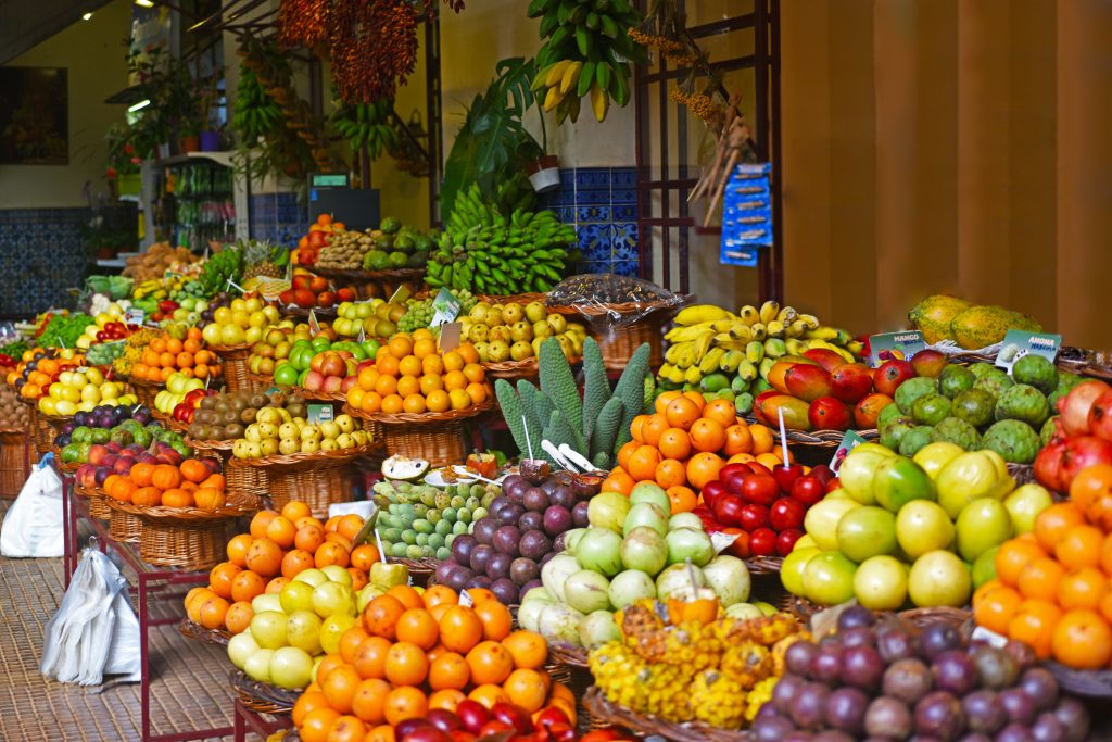 Open air market.