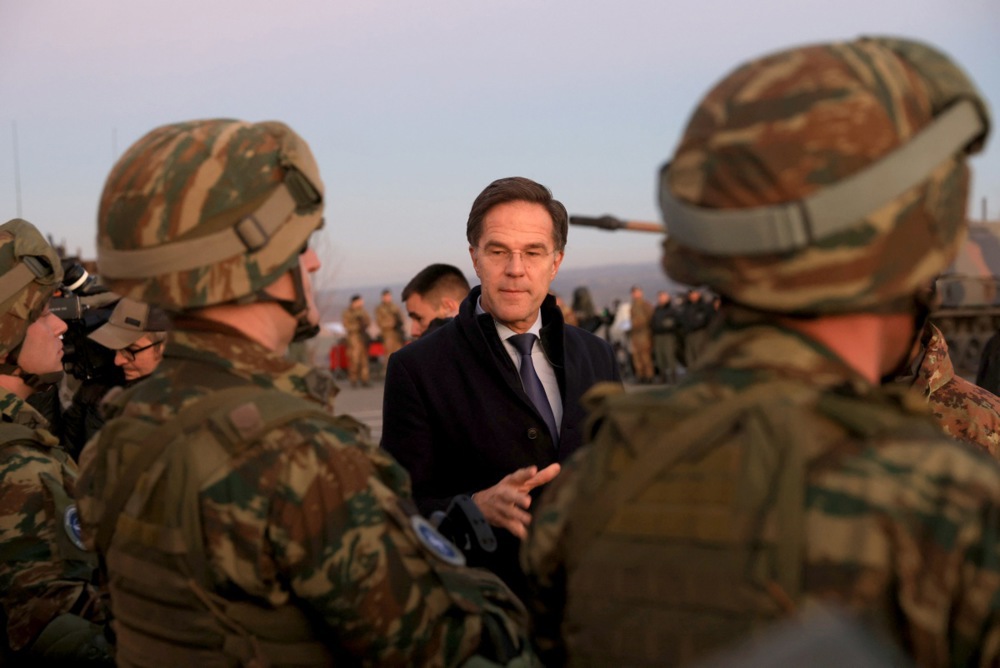 NATO Secretary General Rutte visits Novo Selo military base in Bulgaria