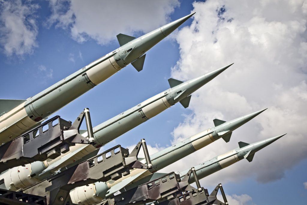 Military air missiles in defense readiness