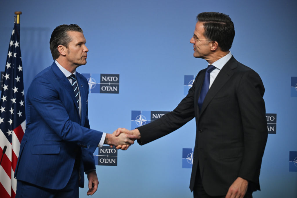US defense secretary Pete Hegseth – NATO secretary general Mark Rutte joint press statement in Brussels
