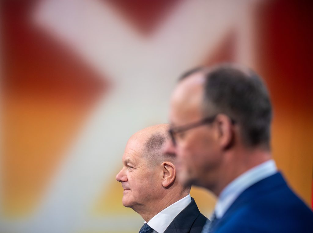 Olaf Scholz And Friedrich Merz Face Off In WELT Television Debate