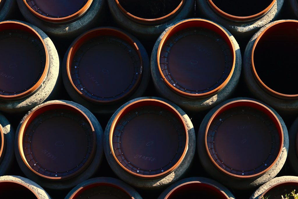 Unused pipes for the Nord Stream 2
