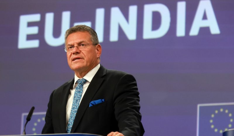 EU-Handelskommissar Šefčovič: Deal mit Indien bleibt „große Herausforderung“