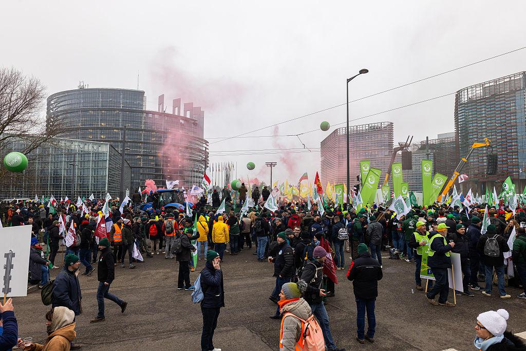 Farmers demonstrate against the EU-Mercosur agreement